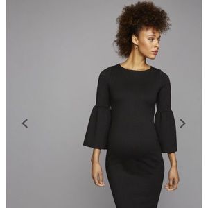 Pea In the Pod Black Jacquard Dress Maternity